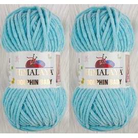 Himalaya Dolphin Baby Yarn Knitting Yarn 2 Skeins 264 Yards 2x100gram Super Bulky Baby Blanket Yarn (80335)