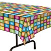 Beistle Disco Tablecover, 54” x 108” – Plastic Table Cloth,