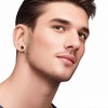 2025 Upgraded Hypoallergenic earrings for men,Mens surgical steel black stud