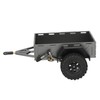 RC Car Hitch Trailer Aluminum Alloy Antislip Rubber Tire Rustproof