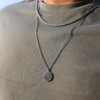 murtoo Necklace for Men, Stainless Steel Mens Necklace with Compass,