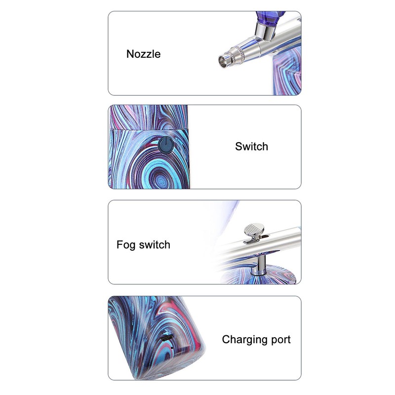 Airbrush Pen Portable Body Paint USB Charging Handheld Airbrush Makeup
