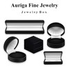 Auriga Fine Jewelry Stainless Steel Polished with Black Agate Inlay