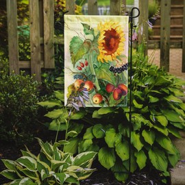 Caroline's Treasures BMBO0699GF Autumn Flowers II by Maureen Bonfield Garden Flag Mailbox Flag Decorative Yard Flag Banner Outside Patio Artwork Yard Flower Beds, Garden Size, Multicolor