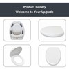 MinShaToilet Seat Soft Close with Quick Release Easy Install