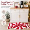 Christmas Bathroom Rug Peppermint Christmas Decor Candy Doormat Non Slip