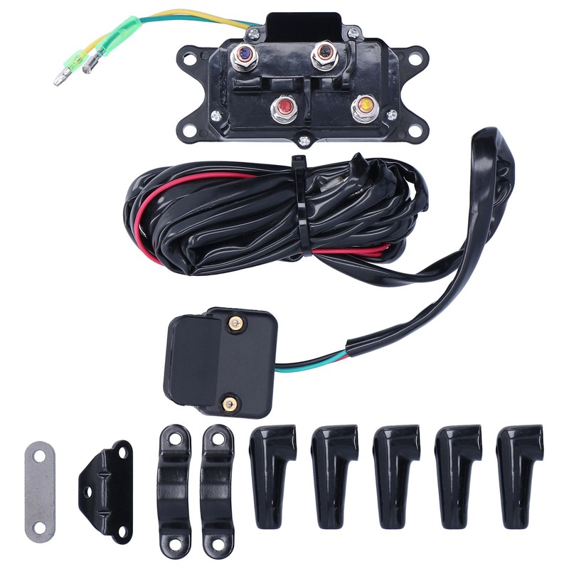 12V 250A Winch Solenoid Relay Contactor Switch Mounting Brackets Kit