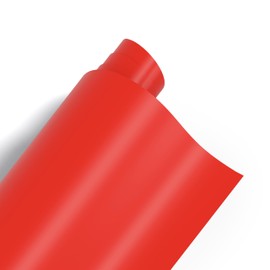POLI-CRAFT Vinyl Klebefolie (REMOVABLE) - selbstklebende Plotterfolie für DIY-Projekte, Rot matt, 30,5 cm x 183 cm