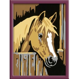 Ravensburger 29582 Painting by Numbers 8.5 x 12 cm Horse in the Stable