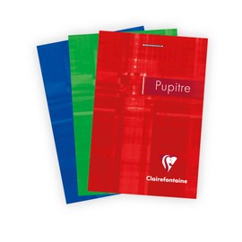 Clairefontaine 6552C Pupitre Notepad (DIN A7, 7.4 x 10.5 cm, Squared, 80 Sheets) Assorted Colours