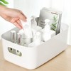Square handle storage basket 2 piece set (16x24.5cm) (white) 3ea