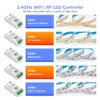 BTF-LIGHTING BTF-LIGHTING C03W RGB PWM (+ R G B) 4PIN 2,4 GHz WiFi LED Streifen Controller Helligkeit Gruppensteuerung Kompatibel mit Alexa Google Home APP Steuerung Arbeit Mit WR01RF RC03RFB Fernbedienung