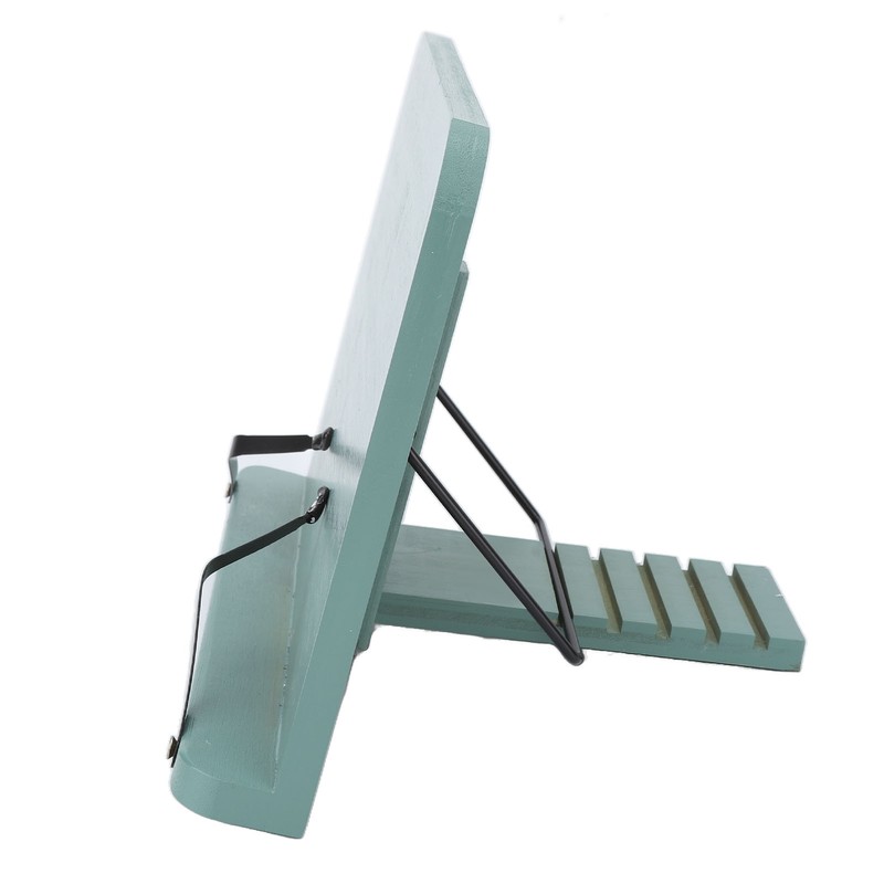 Book Stand Adjustable Angle Foldable Small Desk Bookrest with Page