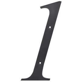 Hillman 847375 Black House Number 1, 6-Inch Nail Plastic