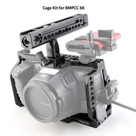 Camera Cage Kit for BMPCC 4K /6K with Rotating NATO Top Handle, for Blackmagic Design Pocket Cinema Camera 4K & 6K