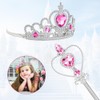 Vicloon 6PCS Princess Crown and Wands, Princess Dress Up Accessories