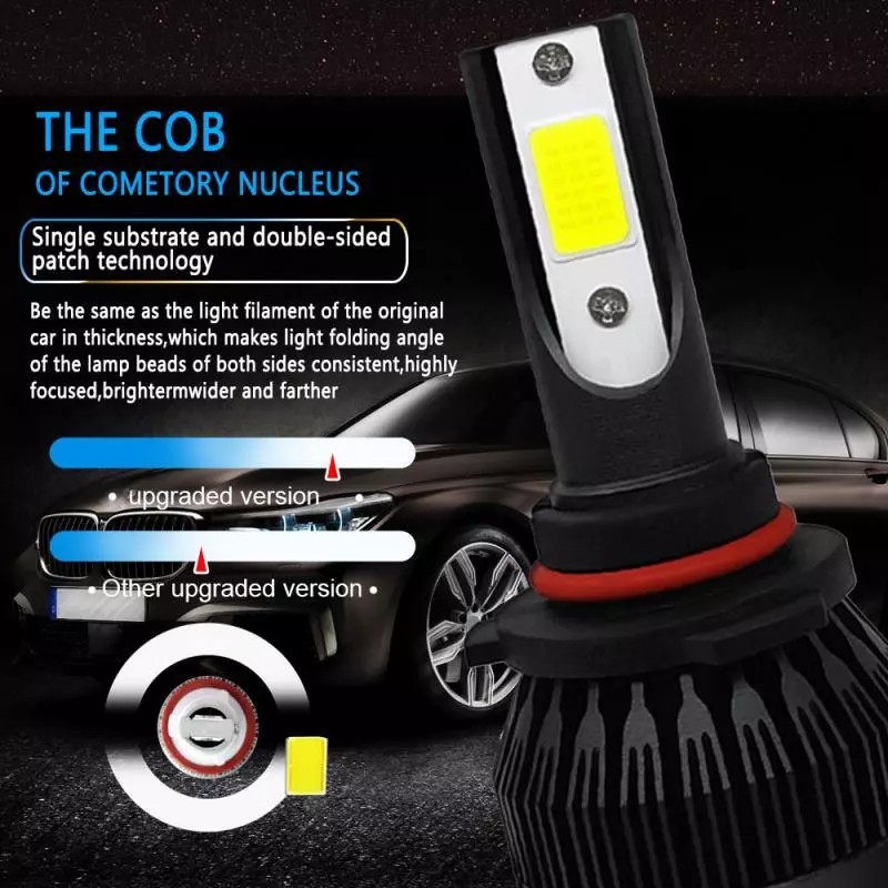 SHENKENUO For Toyota RAV4 2016-2018 4pcs 9012 H11 8000K LED