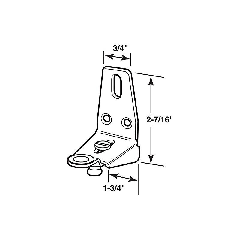 Prime-Line N 6836 Heavy Duty Bi-Fold Door Bracket (Single Pack)