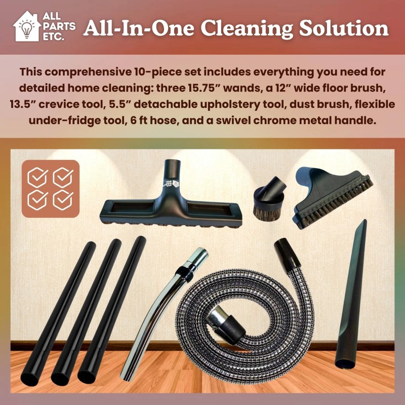 For Rainbow Rainbow Vacuum Attachment Kit 10-Pieces – Fits D3,