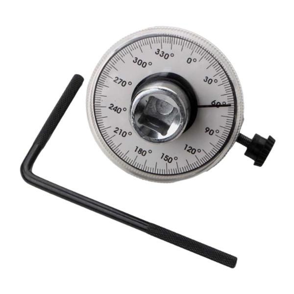 F Fityle Torque Angle Gauge,1/2 Drive Torque Wrench Angle Meter