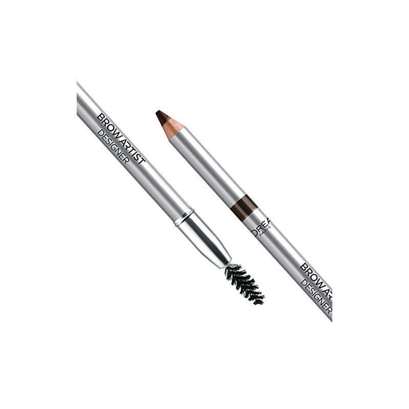 L'Oreal Paris, Lápiz De Cejas, Brow Artist Designer, Deep Brown