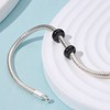 SOUKISS Soulbeads 2Pcs 925 Sterling Silver Stopper Rubber Beads Charm