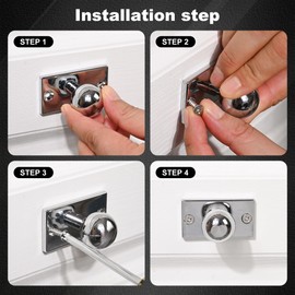 SALISENG Solid Brass Cabinet Knob with Backplate 5 Pack - Polished Nickel Plated Drawer Pulls and Handles for Bathroom Cabinet, Dresser, Wardrobe, Cupboard, Vanity, Nightstand