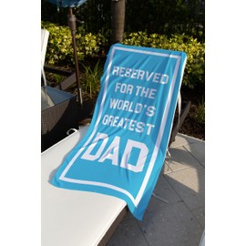 Ethisa Grandma Beach Towel - Best Grandma Ever Summer Gift for New Grandmothers - Travel Friendly Grandma Birthday Gift from Granddaughter or Grandson - Mother's Day Pool Gift - 60"x30"