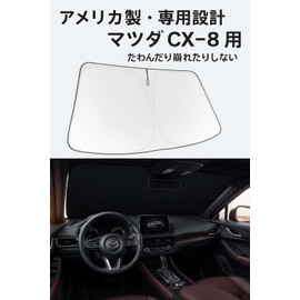 Proadsy Front Sun Shade for Mazda CX-8 KG (2017.12-present), Foldable, 4 Layer Heat Insulation, UV 99% Protection, Dash Compatible, Storage Bag Included