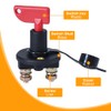 2 Stück Batterieschalter 12V / 24V, Schnelles Ausschalten Trennschalter, Reines