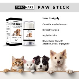Tapromart Paw Protection for Dogs for Heat and hot Pavement | Moisturizer Paw Soother Safe to Lick for Dry, Cracked, and Rough Paws | Dog Paw Balm Stick(1.41oz)