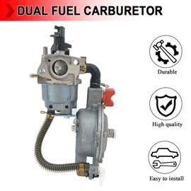 Dual Fuel Carburetor LPG Conversion Kit Replacemant Compatible with GX160 GX200 168F 170F Engine Harbor Freight Predator 212 4000 Generator Motors Water Pump