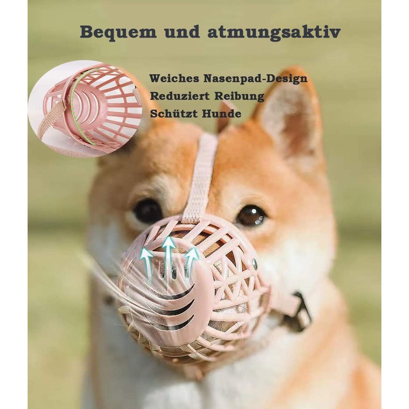 Dog Muzzle for Small, Medium, Large Dogs, Prevents Biting, Chewing