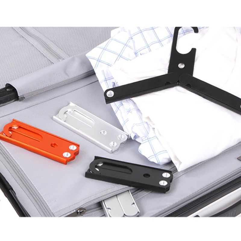 equlup Folding Travel Hangers, Foldable Clothes Hangers Aluminium Alloy High