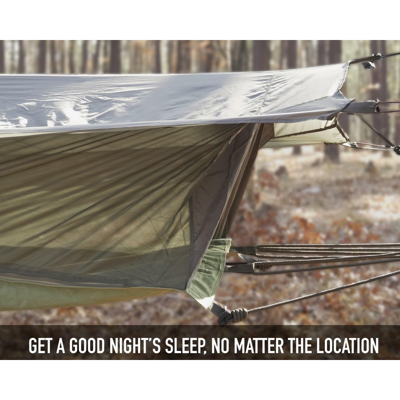 Rothco Jungle Hammock with Mosquito Net and Rain Fly Roof