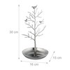 Relaxdays Jewellery Tree, Stand with Tray, H x W x