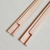 Btibpse Wooden Drawer Slides 17-3/4 Inches Classic Wood Center Guide