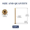 #8 x 2-1/2"Sheet Metal Screws 250Pcs Bronze 410 Stainless Steel