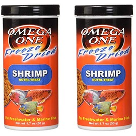 Omega One 2 Pack of Freeze Dried Shrimp, 1.7oz. Each