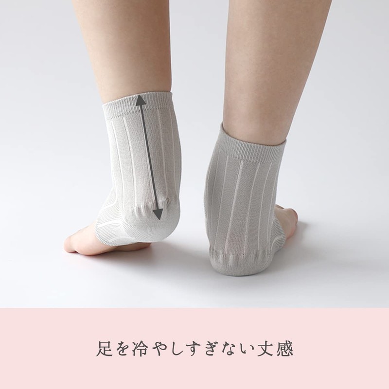 Kinuya SO6596 Easy to Put On Heel Smooth Silk Supporter,