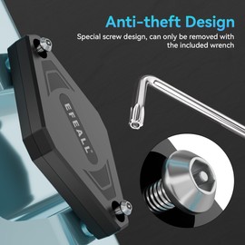 EFEALL AirTag Bike Mount Hidden Under Water Bottle Holder with Anti-Theft Screw, Waterproof Bike AirTag Holder, Bicycle GPS Tracker Mount Hidden Water Bottle Cage