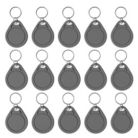 100 pcs Mifare Ultralight C ULC Keyfobs NFC Key fob Token Tag RFID Key Cards, 13.56MHz Contactless Ticket IC MF0ICU2 Gray RFID Key Fobs, Compatible with Upgraded SAFLOK, KABA, ONITY and Salto Locks