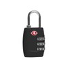 TSA 3-Dial Combination Lock for Travel Luggage, School Lockers & Suitcases Black