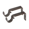 Ivilon Adjustable Brackets for Curtain Rods - for 1 or