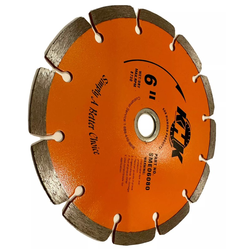 KHK 6 inch Heavy Duty Diamond Blades for cutting Concrete,