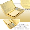 Fuzion Gram Scale, 200gx0.01g Digital Pocket Scale Gold Titanium Plating,