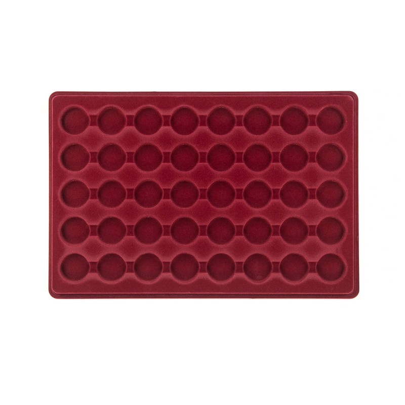 MC.Sammler Coin Tray + 40 Pieces Coin Capsules 26 mm