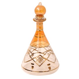 CraftsOfEgypt Egyptian Perfume Bottles Single Large Hand Blown Decorative Pyrex Glass Vial Height inch 5.75 inch (15 cm)