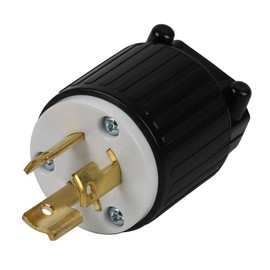 Nema L6-15P 15 A/250V 2 Pole 3 Wire Industrial Grade Locking Male Plug, Industrial Twist Lock L6-15 15-Amp 250Volt AC Rewirable Power Plug. LK-6312