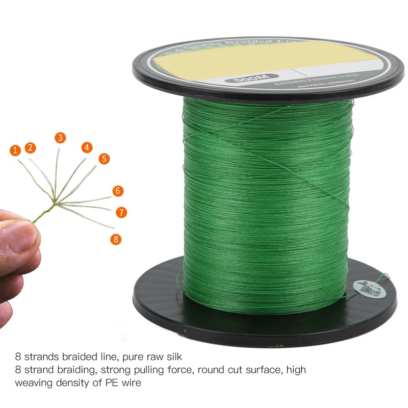 12lb Super Strong PE Fishing Line 500m 8 Strand Braided
